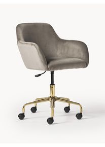 Skrivbordsstol i Sammet Lucie Brun Sammet B 57 x D 57 cm | Westwing Collection