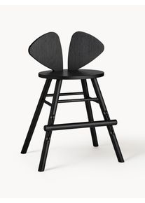 NOFRED Kids’ Oak Wood High Chair Mouse Junior Black Wood B 52 x D 41 cm