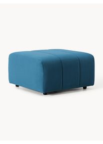 Velvet Sofa Ottoman Lena Blue Velvet B 78 x D 75 cm | Westwing Collection