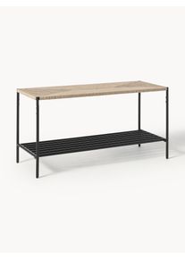 Bench June Black Metal B 90 x D 35 cm | Westwing Collection