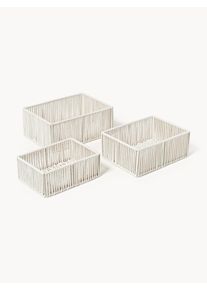 Handwoven Rope Storage Baskets Gabe, Set of 3 Beige Synthetic fibre Set med olika storlekar. | Westwing Collection