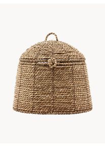house doctor Förvaringskorg Rama av sjögräs med lock Beige Naturfiber B 25 x H 19 cm