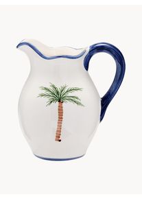 Anna + Nina Ručne maľovan&yacute; džb&aacute;n Palm Tree, 1,5 l Farebn&aacute; Hlina 1,5 l