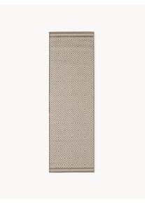 Dwustronny chodnik zewnętrzny Reddy Brązowy Włókno syntetyczne S 80 x D 250 cm | Westwing Collection