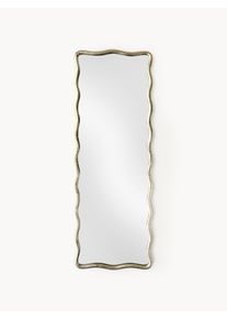 Full Length Mirror Reggie with Wavy Metal Frame Gold Metal B 49 x H 137 cm | Westwing Collection