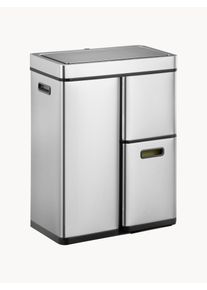 EKO Soptunna Mirage med Sensor Funktion, 30 L + 2 x 15 L Silver Rostfritt Stål B 49 x D 31 cm, 30 L + 2x15 L