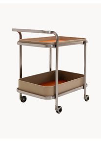 KARE Design Kovový servírovací vozík Odo Béžová Kov Š 66 x V 57 cm