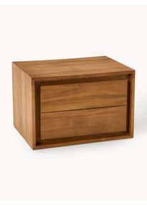 Kave Home Skrinka pod umývadlo z tíkového dreva Kenta Hnedá Drevo, Masívne drevo Š 60 x V 40 cm