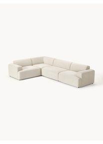 Veľká rohová pohovka Melva (4-miestna) Béžová Látka Š 339 x H 220 cm, ľavé rohové prevedenie | Westwing Collection