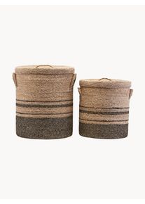 house doctor Förvaringskorgar Laundo, 2- dels set Beige Naturfiber Set med olika storlekar