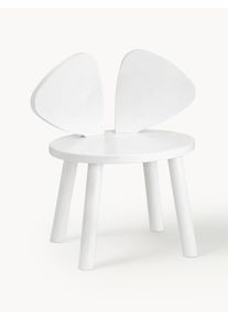 NOFRED Silla infantil de madera Mouse Blanco Madera An 43 x F 28 cm