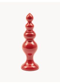 POLSPOTTEN Molinillo de sal y pimienta artesanal Grady Rojo Madera maciza Ø 8 x Al 25 cm