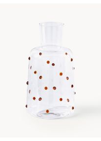 POLSPOTTEN Ručne fúkaná karafa Nob, 2 l Transparentná Sklo 2 l