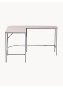 De Eekhoorn Rohový písací stôl z dreva a kovu Mike Béžová Kov Š 135 x V 135 cm