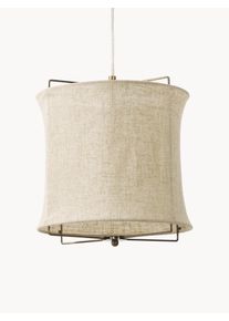 Lampa wisząca z lnu Clouds Beżowy Len Ø 30 x W 30 cm | Westwing Collection