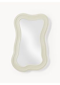 Wall Mirror Cosimo with Wavy Frame Beige Wood B 50 x H 80 cm | Westwing Collection