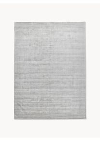 Ręcznie tkany dywan z wiskozy Jane Szary Wiskoza S 300 x D 400 cm (Rozmiar XL) | Westwing Collection