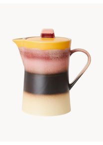 HKliving Ručne vyroben&yacute; čajn&iacute;k s reakt&iacute;vnou glaz&uacute;rou 70's, 1 l Farebn&aacute; Keramika 1 l