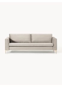 Velvet Sofa Luna (3-seater) Grey Velvet B 230 x D 95 cm | Westwing Collection