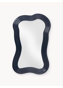 Wall Mirror Cosimo with Wavy Frame Blue Wood B 50 x H 80 cm | Westwing Collection