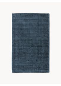 Ręcznie tkany dywan z wiskozy Jane Niebieski Wiskoza S 120 x D 180 cm (Rozmiar S) | Westwing Collection