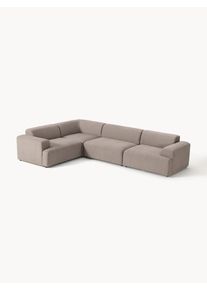 Veľká rohová pohovka Melva (4-miestna) Šedá Látka Š 339 x H 220 cm, ľavé rohové prevedenie | Westwing Collection