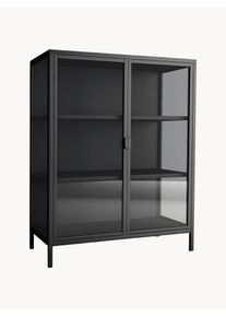 House Nordic Vitrina Brisbane Negro, Transparente Vidrio, Metal An 80 x Al 102 cm
