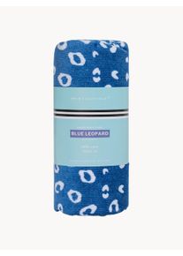 Swim Essentials Ręcznik plażowy z bawełny dla dzieci Blue leopard Niebieski S 65 x D 135 cm
