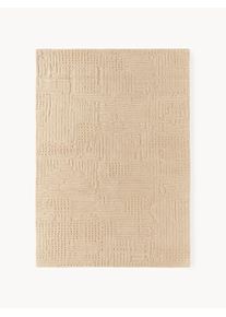 Ręcznie tuftowany dywan z wełny Merima Beżowy Tkanina, Wełna S 160 x D 230 cm (Rozmiar M) | Westwing Collection