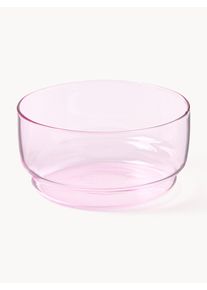 Lyngby Glas Misky z borosilikátového skla Torino, 2 ks Svetloružová Sklo Ø 12 x V 6 cm