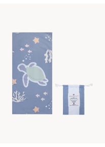 Swim Essentials Ręcznik plażowy dla dzieci Turtle Niebieski S 65 x D 135 cm