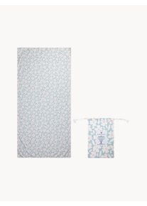 Swim Essentials Ręcznik plażowy dla dzieci Green Flowers Zielony S 65 x D 135 cm