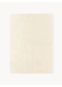 Ręcznie tuftowany dywan z wełny Merima Biały Tkanina, Wełna S 160 x D 230 cm (Rozmiar M) | Westwing Collection