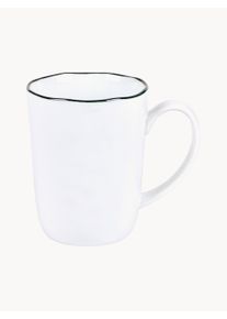 Lambert Komplet kubków Piana, 4 elem. Biały, Szary Ø 9 x W 11 cm