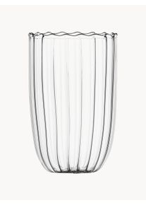 ICHENDORF Vaso artesanal Rivoli Transparente Vidrio Ø 7 x Al 11 cm, 420 ml