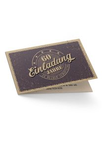 Einladung zum 60. Geburtstag Retro, Karte im Retrostil online gestalten