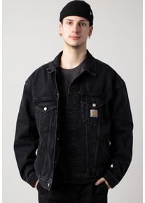Carhartt Work In Progress Carhartt WIP - Helston Stone Washed Black - Kurtka jeansowa - czarny - L - Shell: 100% bawełna, Lining: 65% poliester, 35% bawełna,Dżinsowa