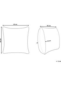 Beliani, Dekokissen, Caranday (45 x 45 cm)
