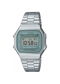 Casio, Armbanduhr, Tranquil Urban Colors - A168WA-3AYES, Grün, (Chronograph, 36.30 mm)