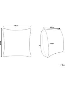 Beliani, Dekokissen, Erigeron (45 x 45 cm)