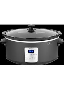 ECG PH 6530 slow cooker Black, Silver, Dampfgarer + Reiskocher, Schwarz, Silber