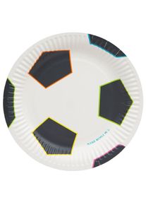 Talking Tables 12 assiettes en carton Football Champion Eco 18cm