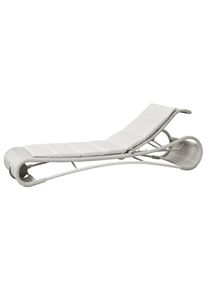 Escape Bain de soleil blanc-gris incl. coussin en blanc Cane-Line