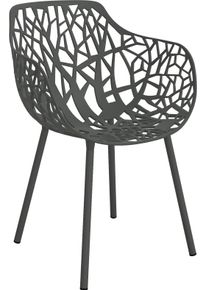 Forest Outdoor Fauteuil Fast gris métallisé