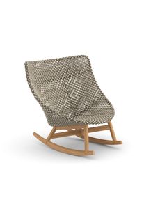 Mbrace rocking chair chaise à bascule avec revêtement rembourré DEDON