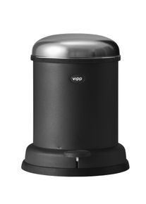 Bac à pédale 8 L noire Vipp