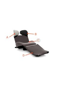 C - Housse pour assise et dossier POPELINE BLEU KOBALE Wink Cassina OFFRE SPECIALE