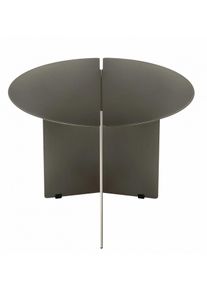 Oru table d'appoint &Oslash; 50 x H 40 cm Blomus M&eacute;tal br&ucirc;l&eacute;, finition m&eacute;tallique