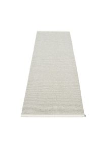 Tapis synth&eacute;tique Mono 85x260 cm GRIS FOSSILE / GRIS CHAUD Pappelina OFFRE SPECIALE
