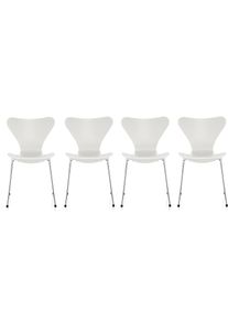 Sept / Série Chaise 3107 Frêne Set Fritz Hansen